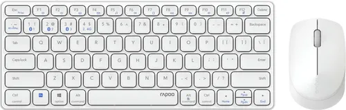Rapoo 9600M kabelloses Tastatur-Maus Set - Flaches Aluminium Design, 1300 DPI Sensor und automatische Gerätekopplung bis 10 m Reichweite