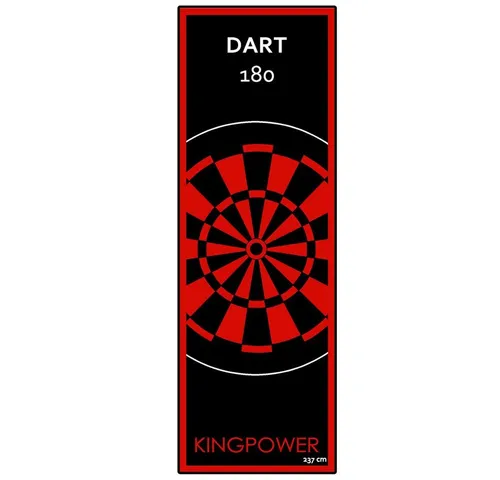 Kingpower Dartmatte – Turnier Matte 237 x 80 cm in Rot