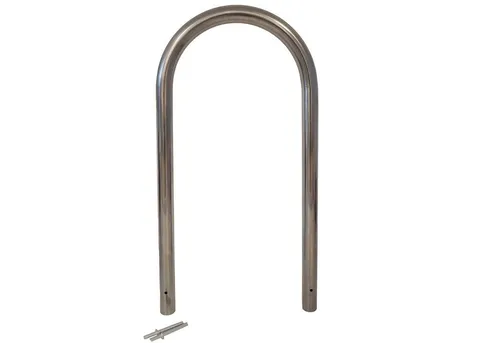 TRUTZHOLM Fahrradanlehnbügel Edelstahl 115x58 cm in silber von Trutzholm