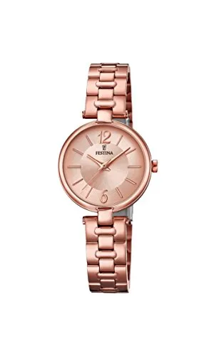 Festina Damen Analog Quarz Uhr mit Edelstahl Armband F20314/1