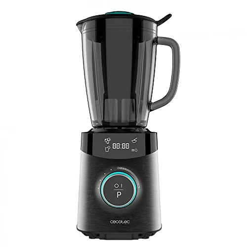Cecotec Power Black Titanium 1800 Advance Standmixer - Schwarz - Leistungsstarker 1800 W Standmixer mit 1,8 L Glasbehälter, 10 Geschwindigkeiten und speziellen Programmen für Smoothies und Eis. Ideal für perfekte Zerkleinerung und einfache Reinigung.