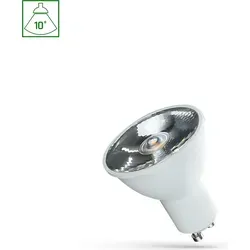 Spectrum LED Leuchtmittel Reflektor 6W GU10 460lm warmweiß 3000K - LED Reflektor GU10 6W für akzentuierte Beleuchtung, ideal für stimmungsvolle Innenräume mit einer Lebensdauer von bis zu 17.000 Stunden.