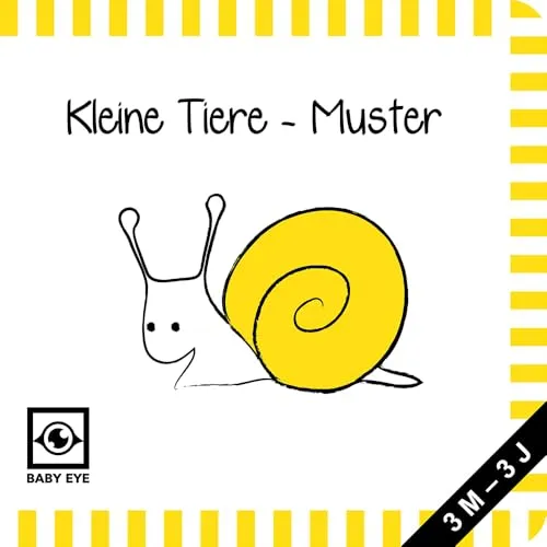 Kleine Tiere – Muster: Kontrastbuch für Babys · kontrastreiche Bilder angepasst an Babyaugen · Schwarz Weiß Primärfarben Buch für Neugeborene · Mein erstes Bilderbuch · Montessori Buch