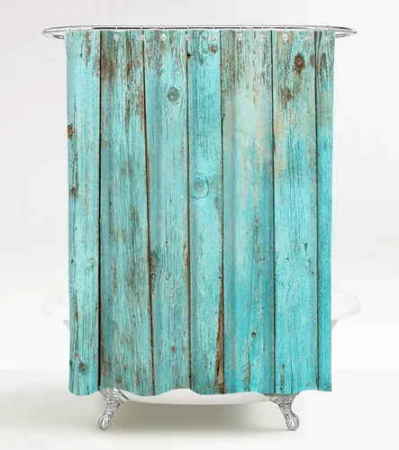 Sanilo Duschvorhang Lumber 180 x 200 cm - Duschvorhang aus hochwertigem Polyester, 100% wasserdicht mit Anti-Schimmel-Effekt, ideal für ein modernes Badezimmer und pflegeleicht waschbar bei 30°C.