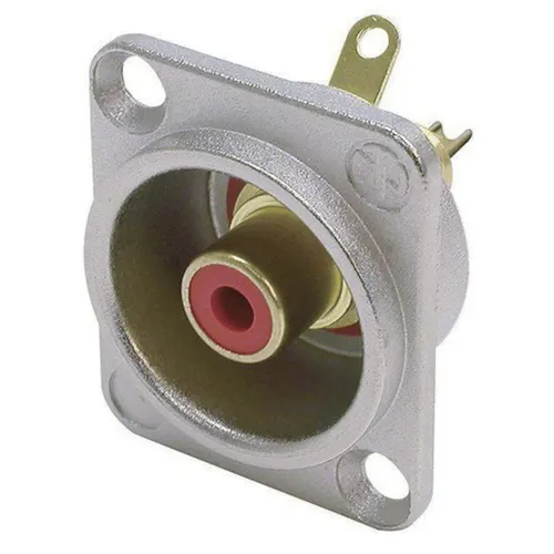 Neutrik NF2D-2 Cinch Einbaubuchse rot