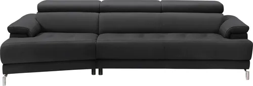 Egoitaliano Ecksofa Soul, extravagantes Designsofa, Megasofa, super bequem, tolle Details, mit Trapez-Abschlußelement, inkl verstellbarer Kopfteile