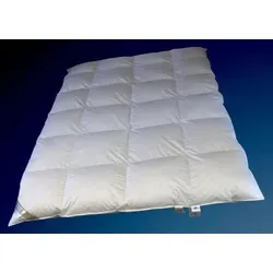 Hofmann Daunenbettdecke 8cm Winter Hochsteg - Allergiker Bettdecken mit 1450g ungarischen Daunen für optimale Wärmeisolation. Ideal für Menschen mit hohem Wärmebedürfnis und eine superweiche Baumwolloberfläche.