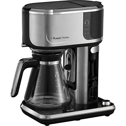 Russell Hobbs Kaffeemaschine Barista 26230-56 - Filterkaffeemaschine mit Brühstärkeneinstellung, Cold Brew-Funktion und Milchaufschäumer für vielfältige Kaffeevariationen