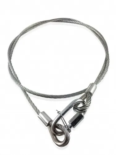 Sicherheitsseil 1000 x4mm Sicherung mit Kettenverbindungsglied/Stahlseil/Fangsei