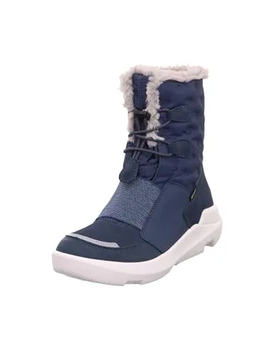 Superfit Mädchen Twilight Warm Schneestiefel, Blau 8010, 34 EU - Wasserfeste Gore-tex Schneestiefel mit warmem Innenfutter, ideal für kalte Wintertage und nasse Bedingungen.