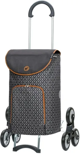 ANDERSEN Einkaufstrolley Scala Shopper Famke anthrazit - Treppensteiger mit 47 L - Robuster Einkaufstrolley mit stabilem Stahlgestell und klappbarem Griff. Die Dreikranz-Räder ermöglichen mühelosen Transport, während die modische Tasche mit Thermofach für frische Lebensmittel sorgt. Ideal für stressfreies Einkaufen!