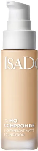 IsaDora No Compromise Lightweight Matte Foundation 30 ml Nr. 1W - Make-up für alle Hauttöne mit 24-Stunden-Halt, wasserresistent und nicht komedogen. Die leichte Textur sorgt für ein mattes, natürliches Finish und einen frischen Teint.