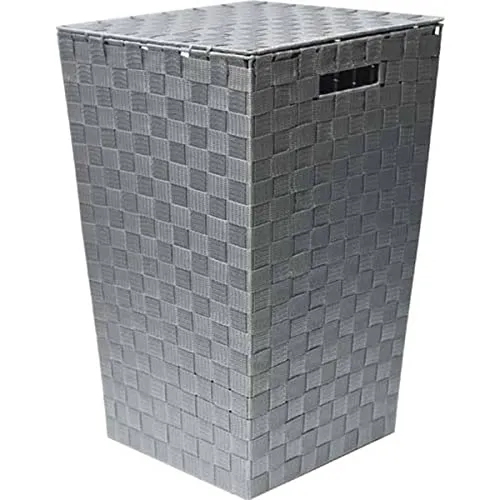 Hayrets Wäschekorb mit Deckel - 48L Wäschesammler - Wäscheboxen mit 48L Füllmenge, ideal für die sortierte Wäscheaufbewahrung und mit praktischen seitlichen Tragegriffen für einfachen Transport.