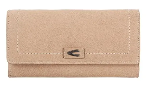 camel active Tarma Flap Wallet M Sand - Damen-Geldbörsen mit innovativer Aufteilung für perfekte Übersicht und hochwertigen Leder. Maße: 19 x 10 x 3 cm.