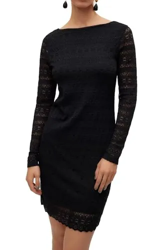 Vero Moda Spitzenkleid VMZOE 2-WAY LS SHORT DRESS JRS NOOS von VERO MODA