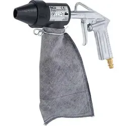 Druckluft-Sandstrahlpistole BGS mit Zubehör - 4-8 bar - Druckluftwerkzeuge, ideal zum Entfernen von Farbe und Rost mit minimalem Strahlgutverbrauch dank wiederverwendbarem Normalkorund.
