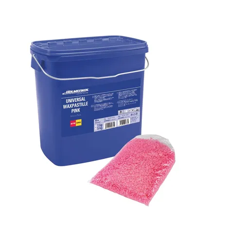 Holmenkol Universal Wax Pastille Pink 1kg - Langlauf Gleitwachs für verschiedene Temperaturbereiche, optimiert Gleiteigenschaften und schützt Ihre Ausrüstung. Ideal für Hobby-Skifahrer und Profis, einfach anzuwenden und perfekt für jeden Skiurlaub.