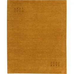 Cazaris Wollteppich Katalog 01/2021 Indien, Orange, Dunkelgelb, Bernstein, Currygelb, Textil, orientalisch, rechteckig, 70x140 cm, für Fußbodenheizung geeignet, in verschiedenen Größen erhältlich, Teppiche & Böden, Teppiche, Naturteppiche