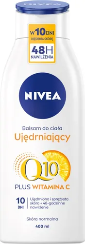 NIVEA Straffende Körperlotion 400 ml - Bodylotion mit Coenzym Q10 & Vitamin C, strafft die Haut sichtbar nach 10 Tagen und spendet 48 Stunden Feuchtigkeit für ein geschmeidiges Hautgefühl.