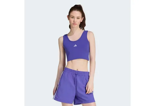 adidas Damen Essentials Small Logo Tanktop, Pure Purple/White, XL