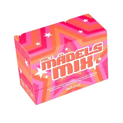 Hellofun!, Mädels Mix Vol. 1, Partyspiel mit Geständnissen und lustigen Challenges, ideal für den perfekten Junggesellinnenabschied, Für 3 Spieler ab 18 Jahren