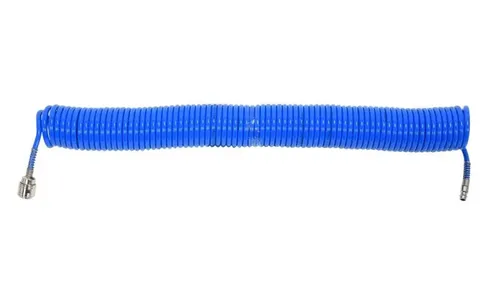 Yato YT-24203 - Spiral Recoil Air Schlauch PU - Vielseitiger Druckluftspiralschlauch in Längen von 5m bis 15m. Robustes Polyurethan sorgt für hohe Langlebigkeit und Flexibilität im Werkstattalltag.