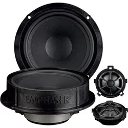 EMPHASER EM-VWFX155 - 15,5 cm Plug Play 2-Wege Lautsprecher Set, perfekt abgestimmt auf VW, Seat und Skoda für fantastischen Klang und raumfüllenden Bass