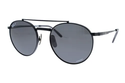 Produktbild RAY-BAN ROUND II TITANIUM Black / Dark Grey Polarized RB8237 3141K8 53