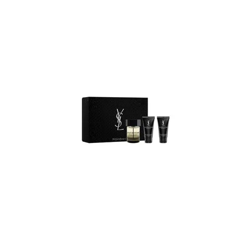 Yves Saint Laurent La Nuit de L'Homme 100 ml Eau de Toilette Set - Parfum Set für Herren, luxuriöses Geschenkset mit edlem Design, enthält 100 ml Eau de Toilette und 2 x 50 ml Duschgel für maskuline Eleganz und Anziehung.