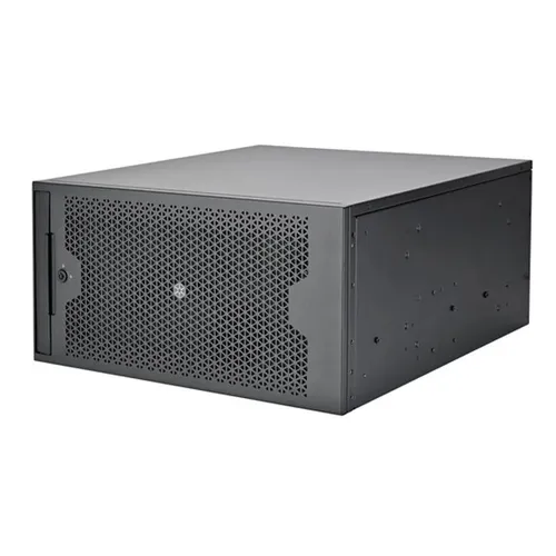 Silverstone Technology RM53-502, 5U-Rackmount-Servergehäuse - Computer- & Server-Racks mit Unterstützung für 360-mm-Wasserkühlung und vielseitigem Festplattenrahmen für verschiedene Speichergeräte.