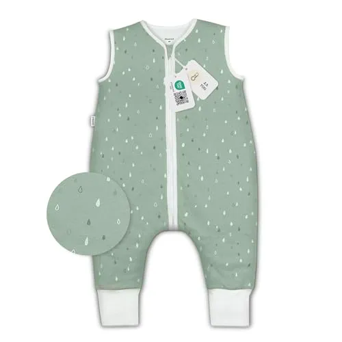 Ehrenkind Babyschlafsack mit Füßen 2.5 TOG - Schlafsack aus 100% Bio-Baumwolle, ideal für ganzjährige Nutzung. Mit Beinen für mehr Bewegungsfreiheit und OEKO-TEX® STANDARD 100 zertifiziert für unbedenklichen Schlaf.