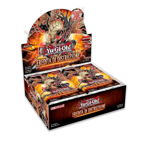 Yu-Gi-Oh! Erbe Der Zerstörung (LEDE) 1. Ausgabe Display 24 Booster (IT)