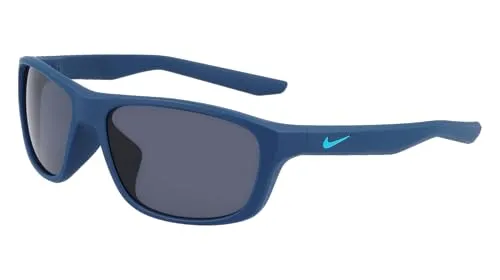 Nike Unisex Sun Sunglasses 409 Matte Space Blue Dark, 57 - Sportbrillen mit UV-Schutz und schützendem Etui, ideal für aktive Outdoor-Aktivitäten und stylisches Design