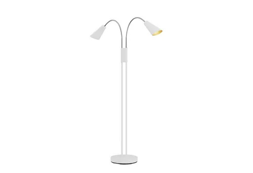 Lucande Medira Stehleuchte 2-flg GU10 weiß - Elegante Stehleuchte in Weiß, ideal für Wohnzimmer, Schlafzimmer oder Büro. Sie bietet warmes, einladendes Licht und verleiht jedem Raum eine gemütliche Atmosphäre.