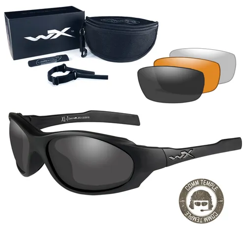 Wiley X - XL-1 AD COMM Smoke/Clear/Rust Matte Black Frame Tactical Sonnenbrille