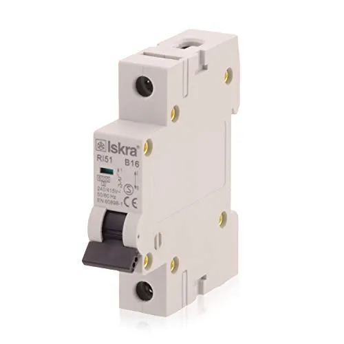 intratec 100% Shopping Leitungsschutzschalter MCB Eco-Line, 16A, Typ B, 1-polig, 230/400V, bieten effektiven Schutz, 1 Stück