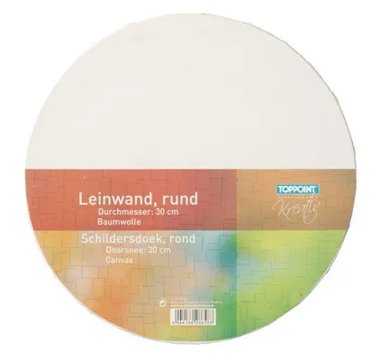 Leinwände Leinwand bespannte Keilrahmen rund D=30cm 6