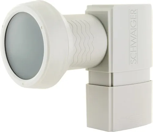 Schwaiger Universal-Twin-LNB - LNB für Multifeedanlagen, widerstandsfähig bis 220°C, ideal für digitale Satellitenanlagen mit bis zu zwei Teilnehmern, vergoldete F-Anschlüsse mit Wetterschutz.