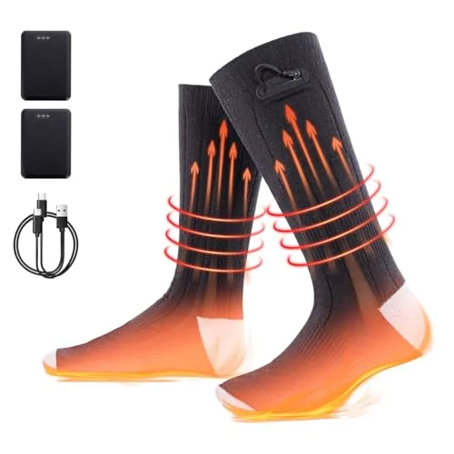 Todeco Beheizbare Socken mit 3 Heizstufen