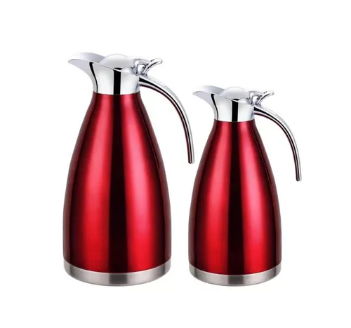 Rungassi Isolierkanne 2er Set - Thermoskanne für jede Gelegenheit - Isolierkannen Set (1L & 1,5L) für perfekte Temperaturhaltung von Getränken. Doppelwandige Edelstahl-Konstruktion, leicht zu reinigen und in wählbaren Farben erhältlich.