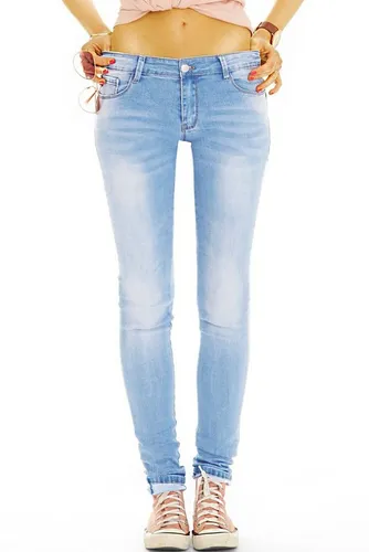 be styled Low-rise-Jeans Low Rise Jeans Hose niedrige Leibhöhe Hüftjeans - Damen - j36p mit Stretch-Anteil