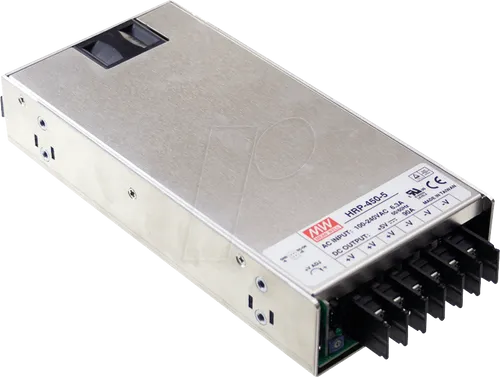 MW HRP-450-36 - Leistungsstarkes Schaltnetzteil - Schaltnetzteil 450 W, 36 V, 12,5 A mit geschlossener Bauform, ideal für industrielle Anwendungen. Ausgestattet mit Überspannungs- und Kurzschlussschutz für maximale Sicherheit und Effizienz.