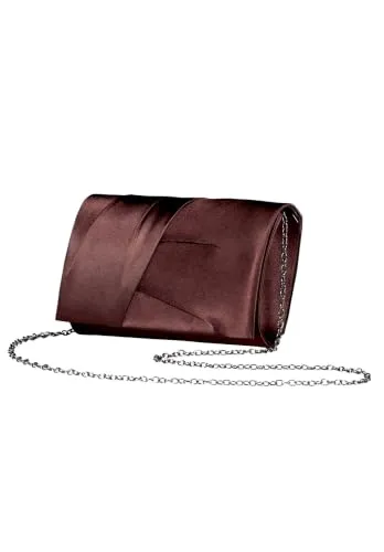 Vera Mont Damen Clutch-Tasche unifarben ACC, rostbraun in braun von Vera Mont