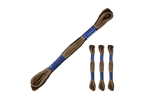 maDDma 3 Docken Stickgarn mit Farbverlauf Stickgarn, 8 m, 77262 Brauntöne