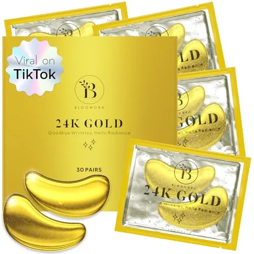 BLOOMORA 24 K Gold Augenpads (30 Paare)