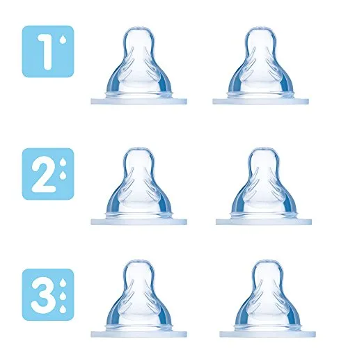 MAM Seiden Sauger 6er Set ab Geburt // Große 1 // Größe 2 // Große 3 // 0+ Monate // 6er Set // …