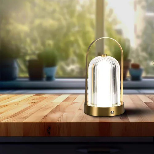 pz LED Tischlampe mit 1800mAH Akku in gold von V-TAC