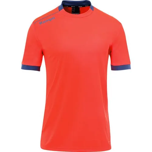 Kempa Kurzarmshirt Shirt PLAYER TRIKOT (1-tlg., Trikot) atmungsaktiv grau|rot|schwarz XL