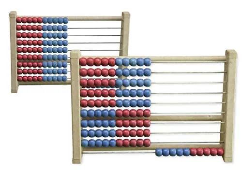 TimeTEX Rechenrahmen für 100-er Zahlenraum rot/blau