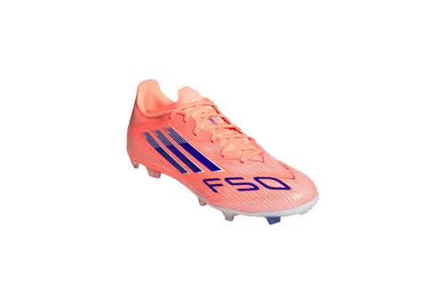 adidas Unisex F50 League FG/MG Fußballschuh - Beam Orange/Lucid Blue/Cloud White - Fußballschuhe mit regulärer Passform und Sprintgrid-Technologie, optimal für verschiedene Bodenarten und maximales Spielvergnügen.